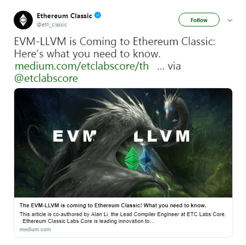 قابلیت EVM-LLVM به زودی به اتریوم کلاسیک اضافه میشود. دانستنیهای لازم در این لینک