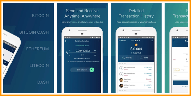 کیف‌پول رمزارزی بیت کوین موبایل اندروید
