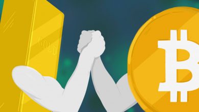 بیت کوین در مقابل طلا Gold Bitcoin BTC